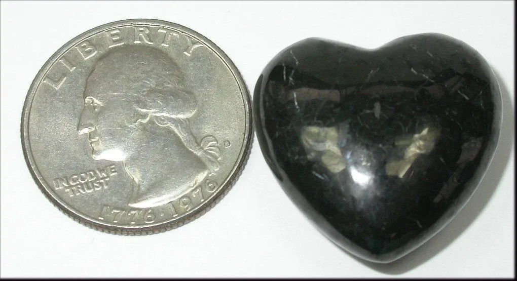 1 Shungite POCKET HEART - Protection, Vitality