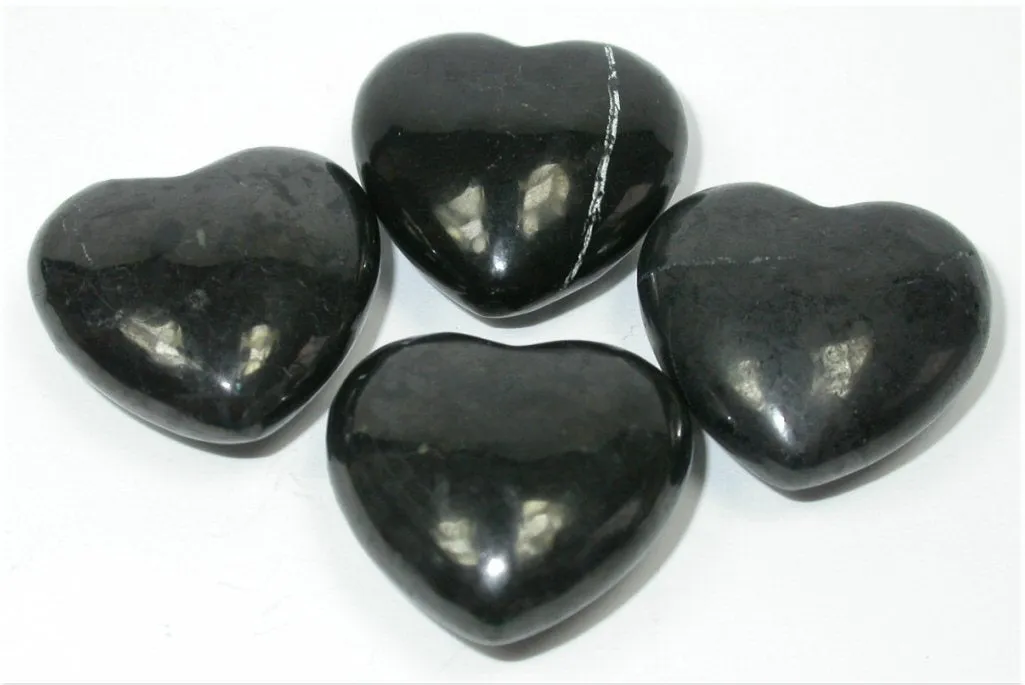 1 Shungite POCKET HEART - Protection, Vitality