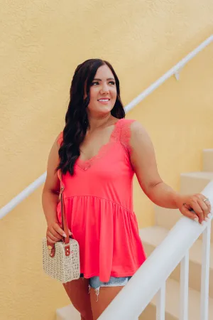 Alyssa Eyelash Lace Knit Cami