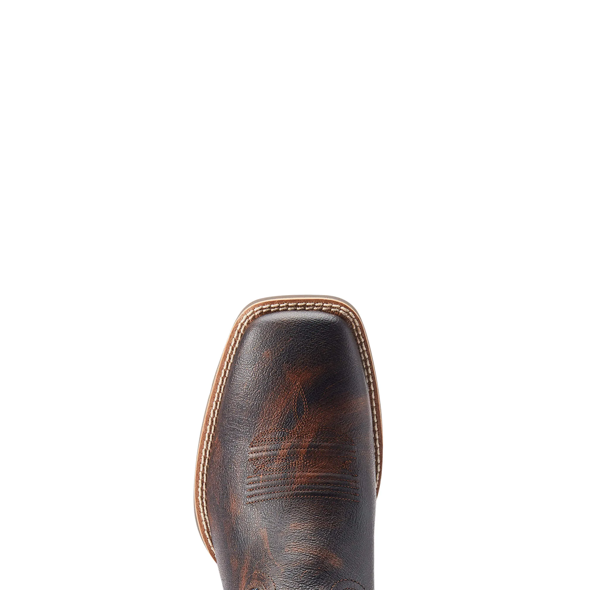Ariat Men's Dark Brown Sport Big Country Broad Square To Western Boots with Black Tops