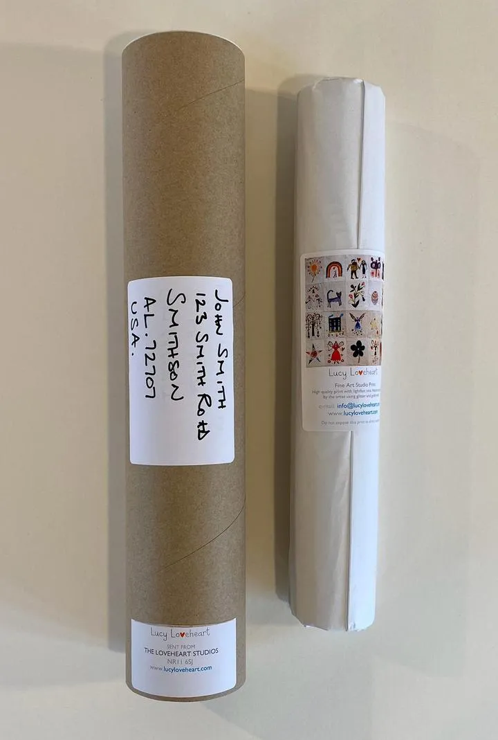 Art Print in a Tube | No Place Like Home | Lucy Loveheart