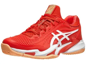 Asics Court FF 3 Novak AC Fiery Red/White Men's Tennis Shoes - 2023 NEW ARRIVAL