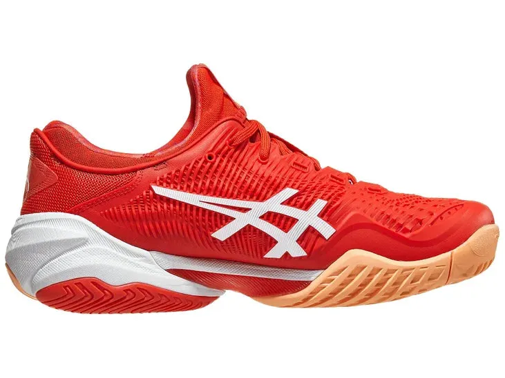 Asics Court FF 3 Novak AC Fiery Red/White Men's Tennis Shoes - 2023 NEW ARRIVAL