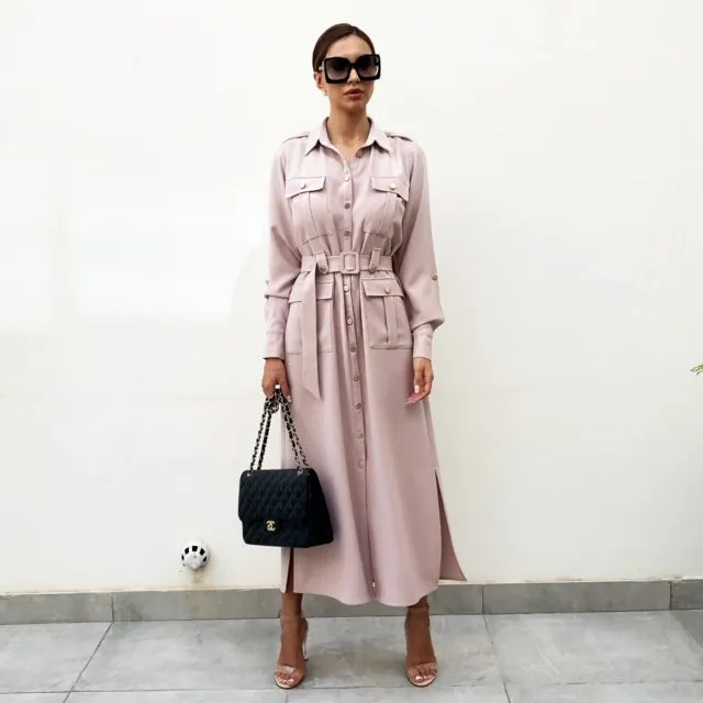 AW19 UTILITY SAFARI MIDI DRESS