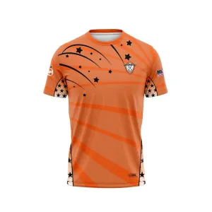 Barnegat Shooting Stars Crew Neck SS Orange Shirt