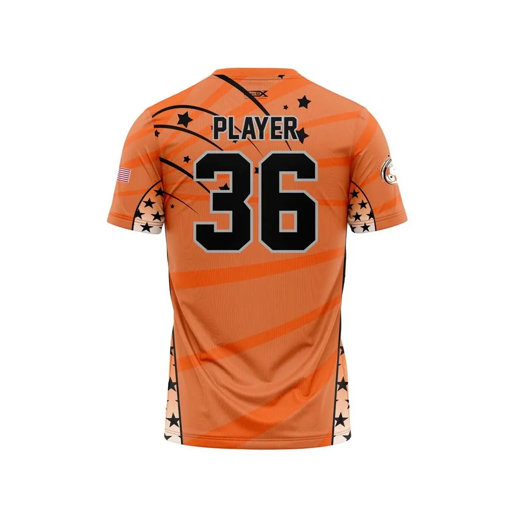 Barnegat Shooting Stars Crew Neck SS Orange Shirt
