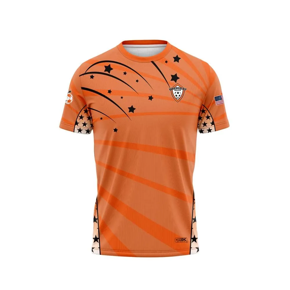Barnegat Shooting Stars Crew Neck SS Orange Shirt