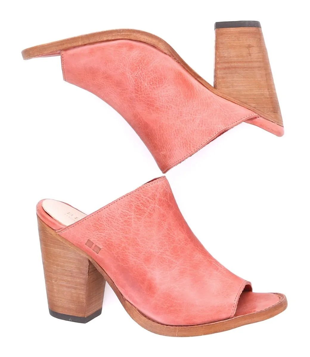 BedStu Clavel Blush Rustic Wedges