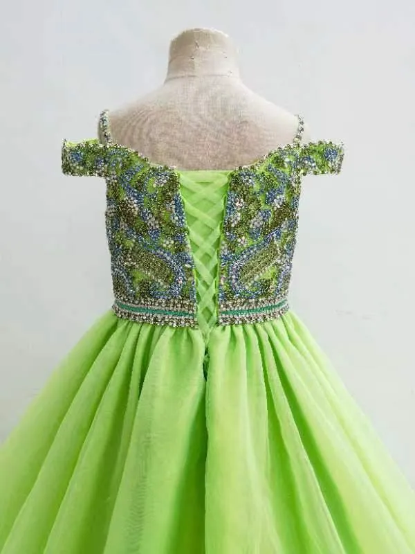 Best Beauty Little Girls Stunning Evening Gown