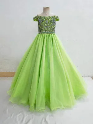 Best Beauty Little Girls Stunning Evening Gown