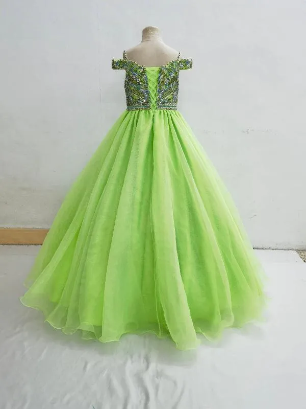 Best Beauty Little Girls Stunning Evening Gown