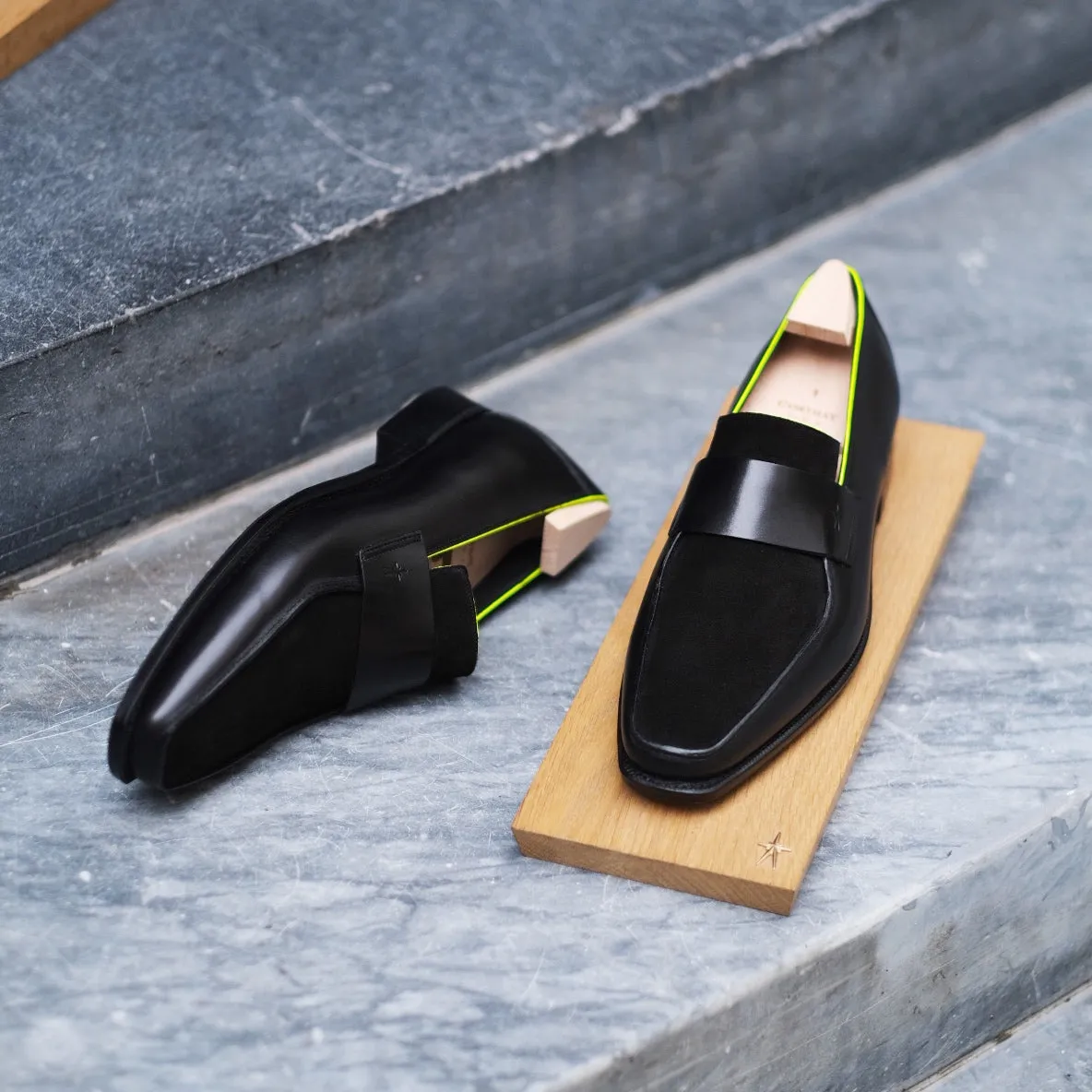 Black Italian Suede Libraria Extrem  Loafers - Loafers shoes