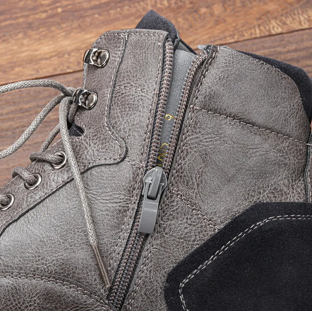 Boots Maverick™ | Men's Leather Ankle Boots | Durable, Slip-Resistant Sole & Casual Comfortable Fit