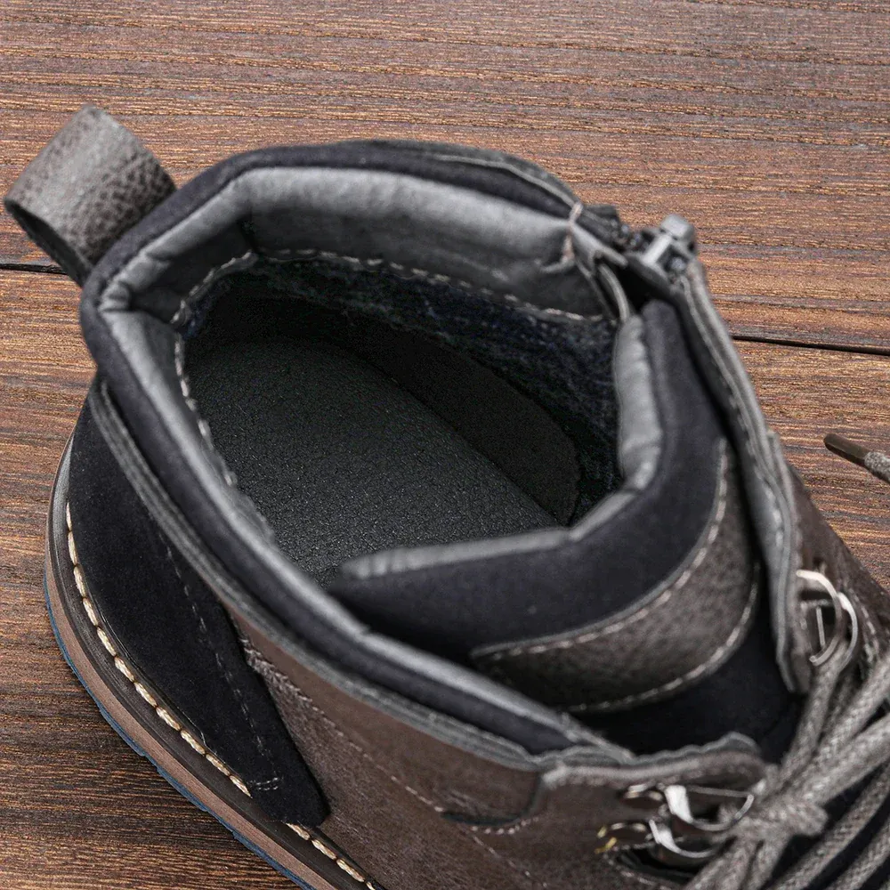 Boots Maverick™ | Men's Leather Ankle Boots | Durable, Slip-Resistant Sole & Casual Comfortable Fit
