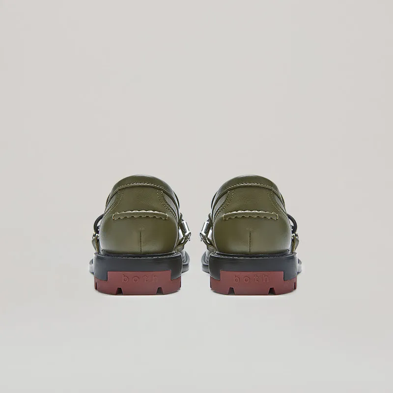 both - RE:RE MOCCASIN LOAFER-BROWN/GREY