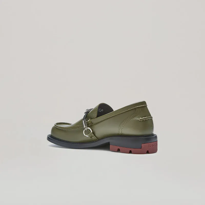 both - RE:RE MOCCASIN LOAFER-BROWN/GREY