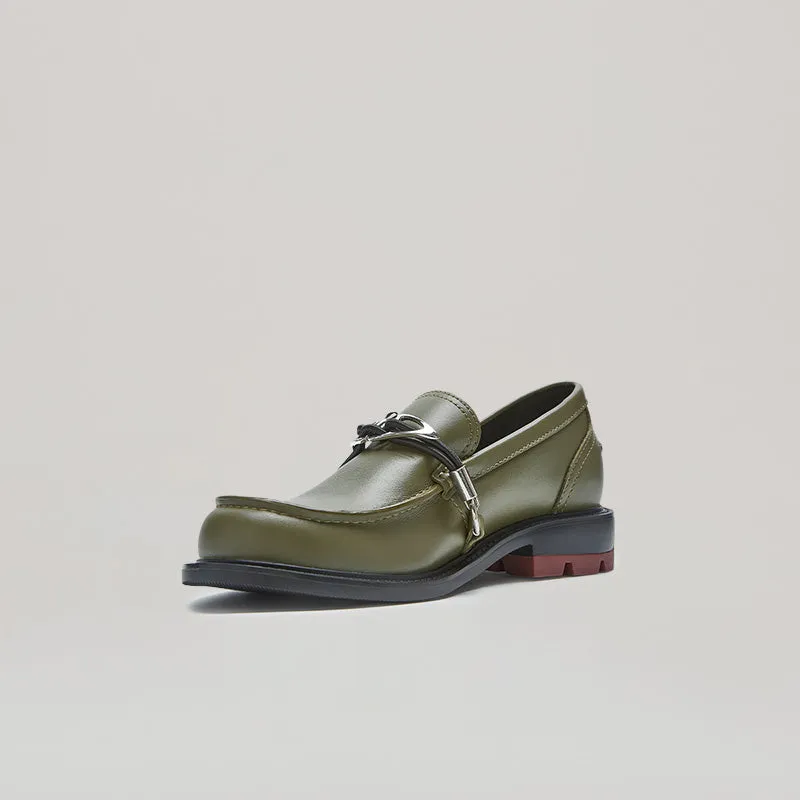 both - RE:RE MOCCASIN LOAFER-BROWN/GREY