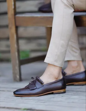 Brown Kiltie Loafers