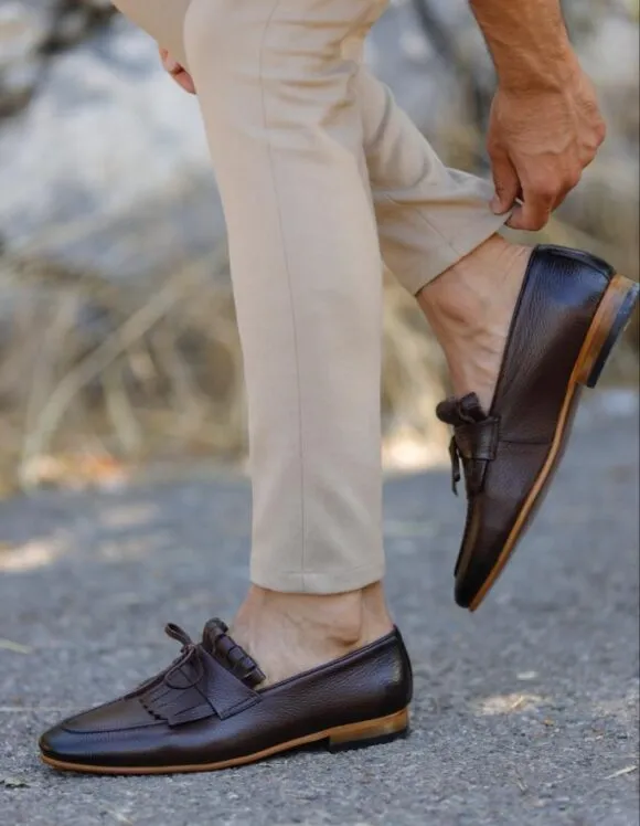 Brown Kiltie Loafers