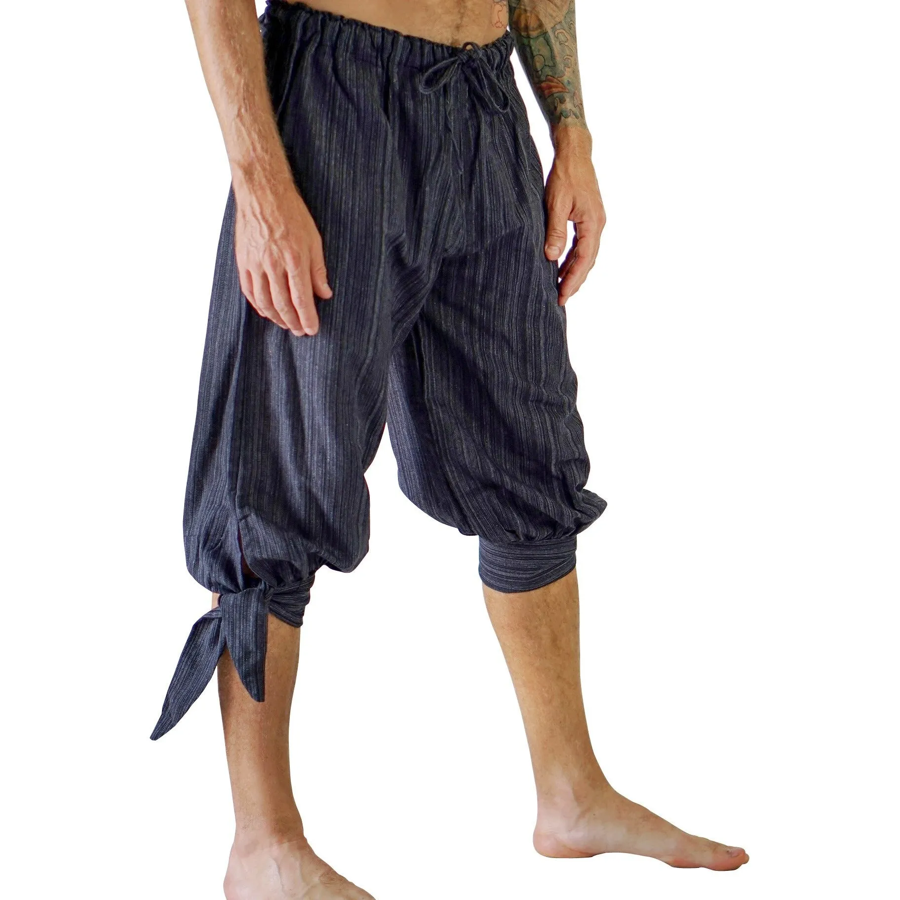 'Buccaneer' Pirate Pants - Striped Black