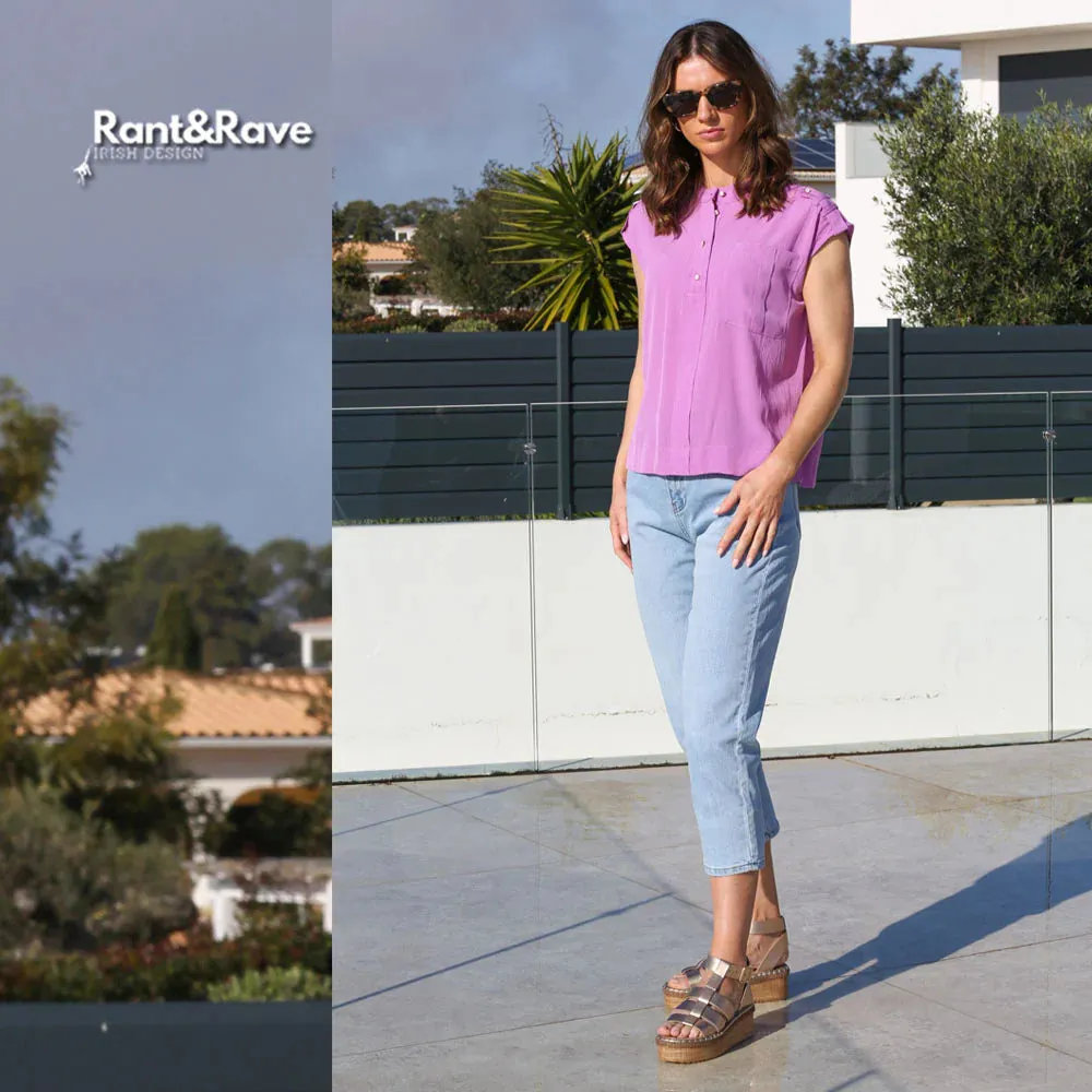 Cassidy Mom Jean | Ice Blue