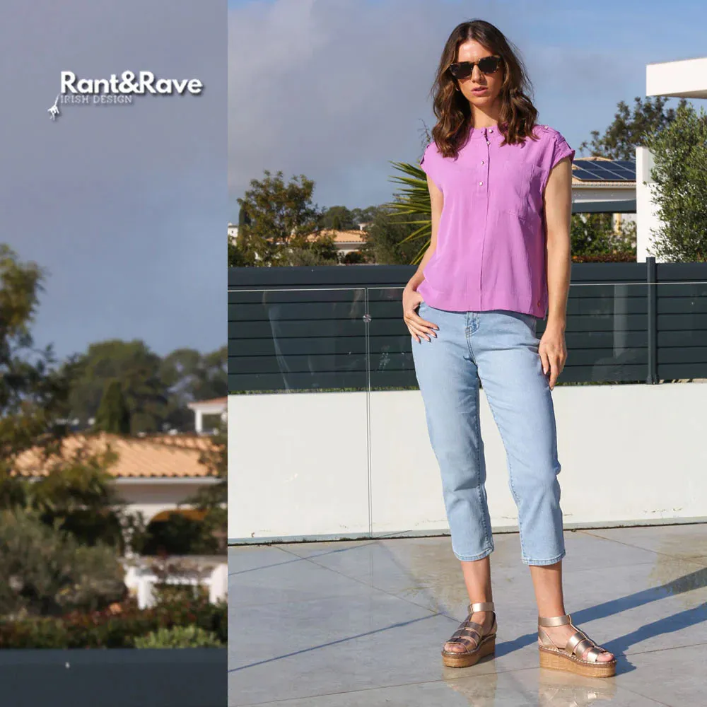 Cassidy Mom Jean | Ice Blue