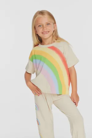 Chaser - Rainbow Tee - Oatmeal