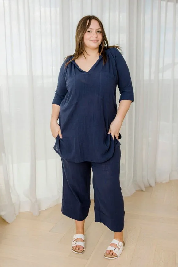 Cher Pant - Navy