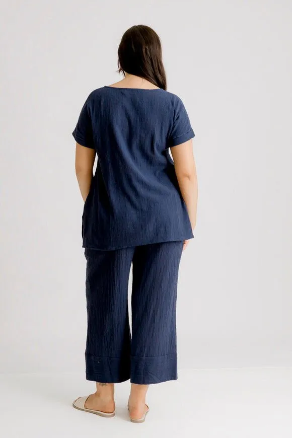 Cher Pant - Navy