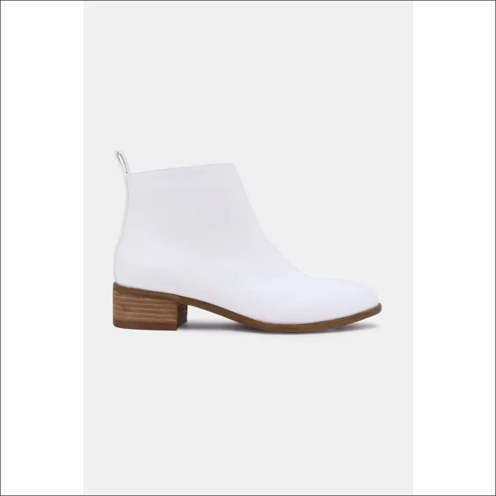 Chic PU Leather Block Heel Boots for Trendy Women