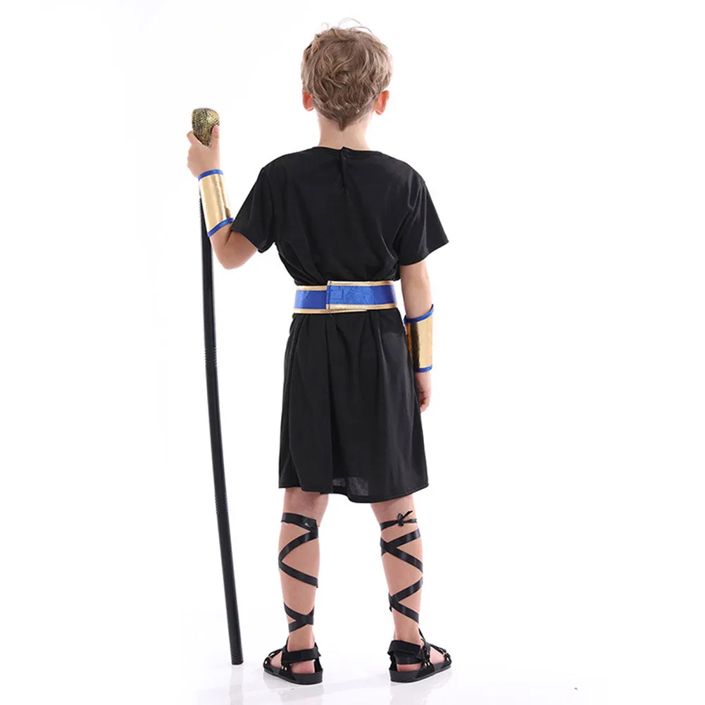 Childrenswear Kids Children Egyptian Pharaoh Cosplay Costume Masquerade Party Dress Stage Dress Up
