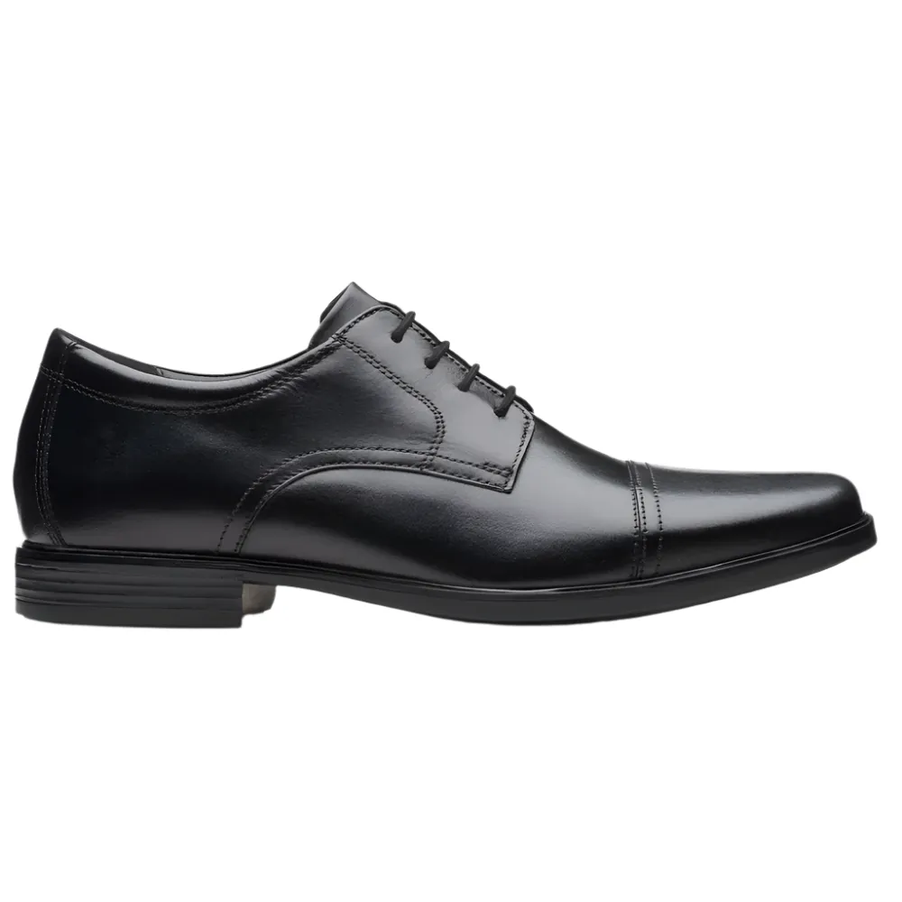 Clarks Howard Cap Black Shoes