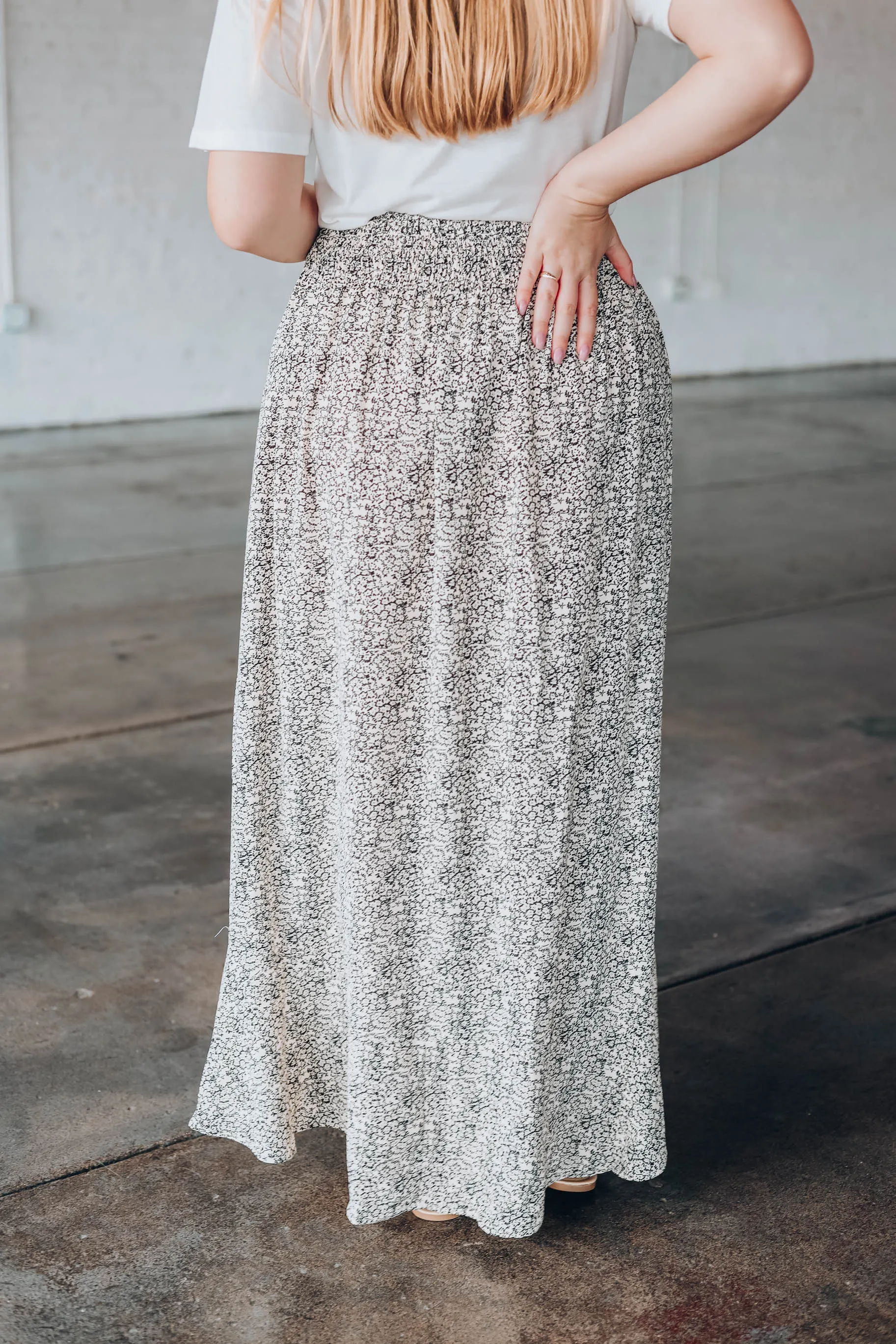 Country Time Maxi Skirt - Black