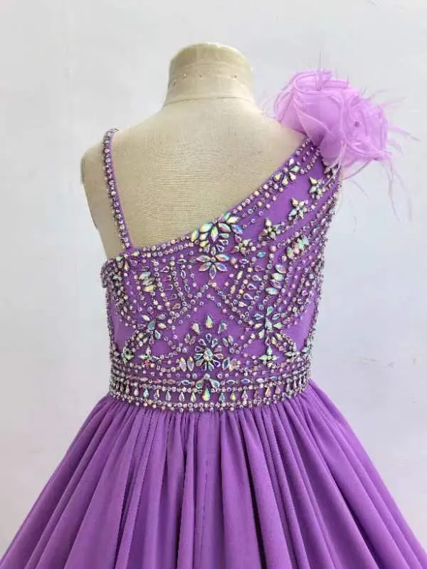 Custom Stunning Junior Miss Purple Pageant Dresses