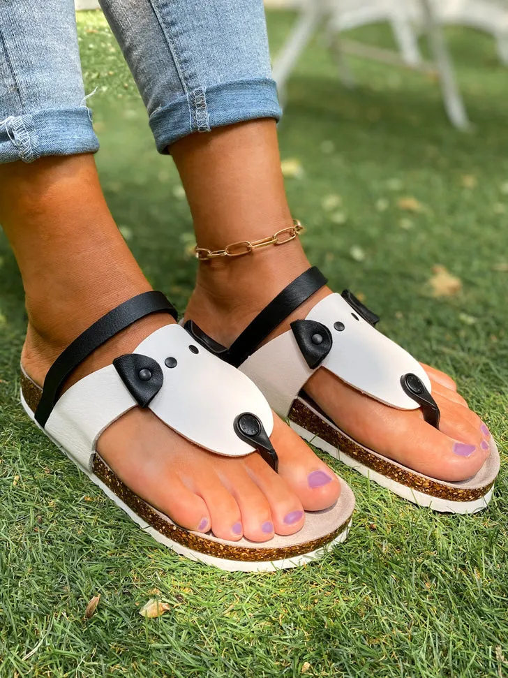 Dalmatians Puppy Face Sandals - Maibulun