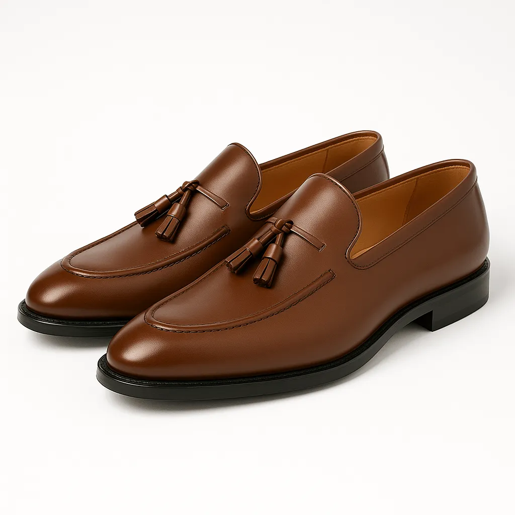 Domoir | Checkered Tassel Loafers