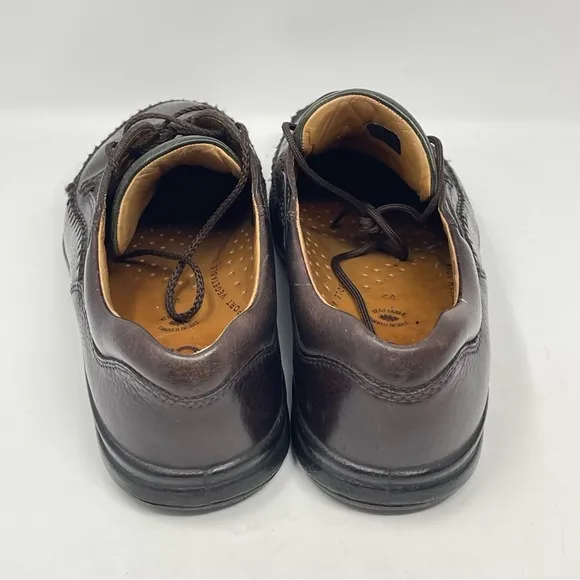 Ecco Seawalker Moc Toe Shoes Mens 10 - 10.5 EU 44 Brown Leather Lace Up Casual