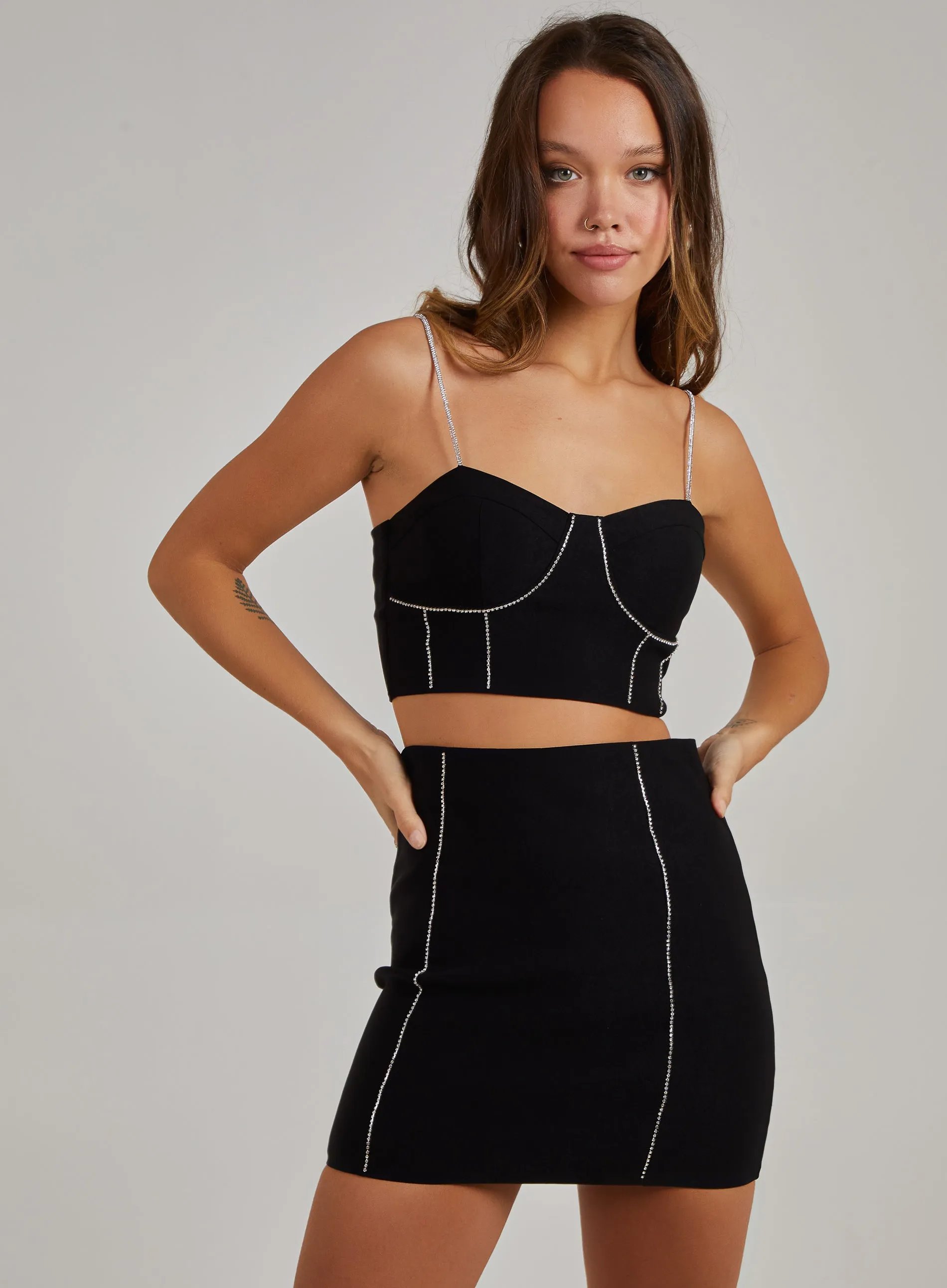 Embellished Corset Bralette