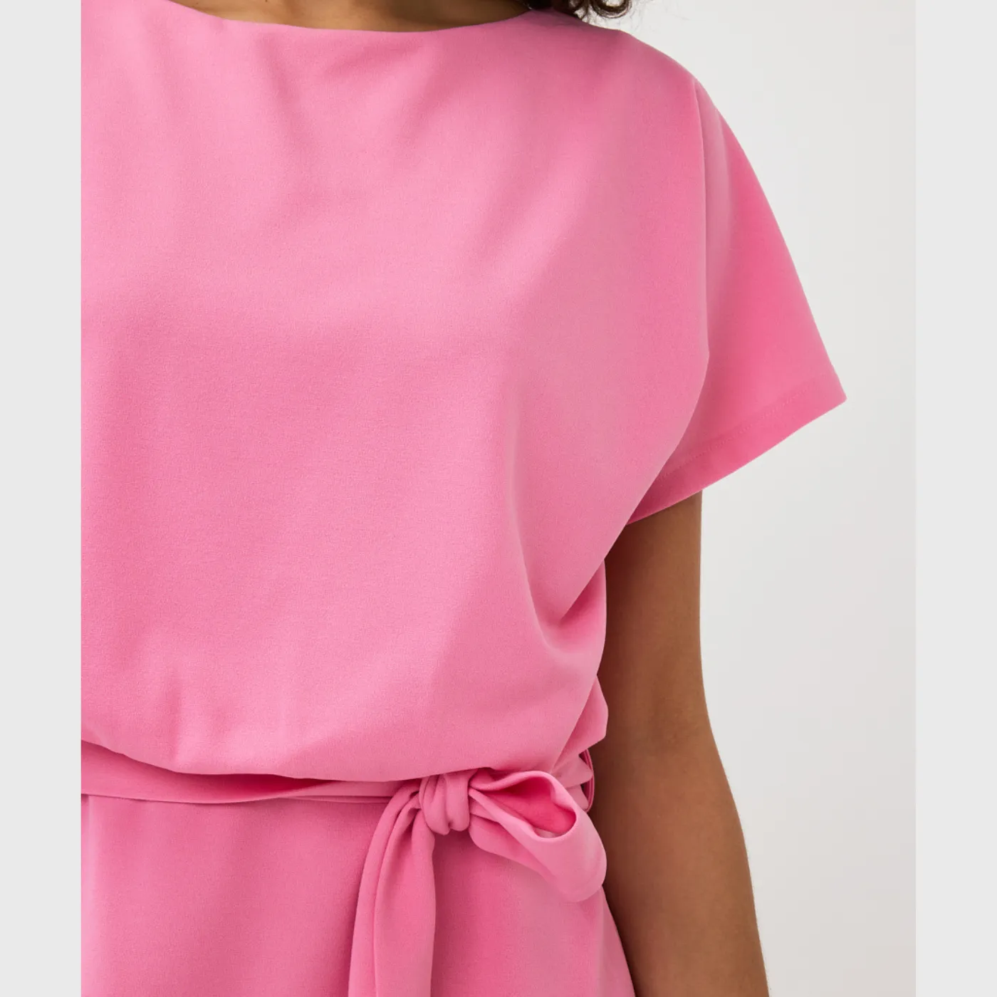 Esqualo Batwing S/S Dress | Rose