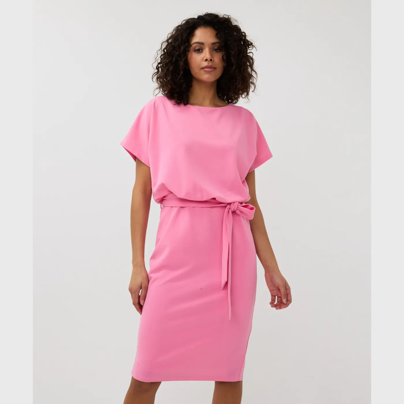 Esqualo Batwing S/S Dress | Rose