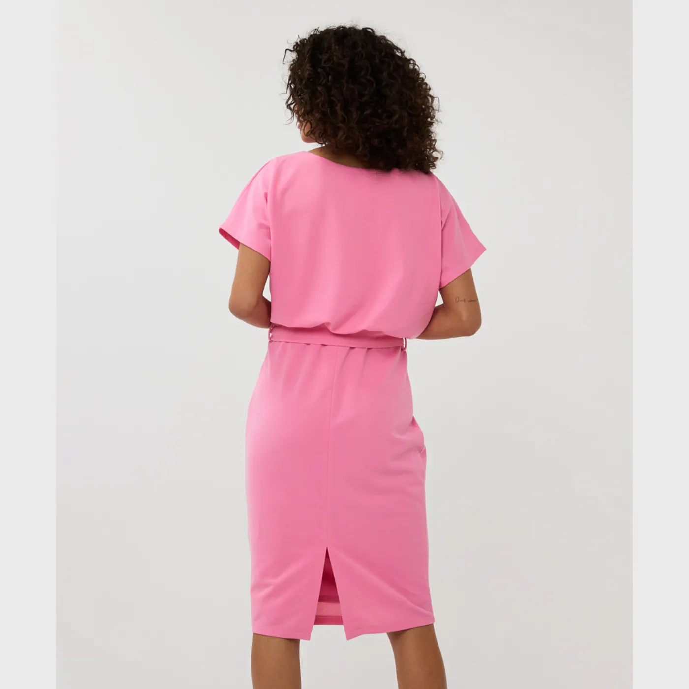 Esqualo Batwing S/S Dress | Rose