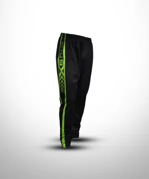 Evo9x ARROW Full Dye Sublimated Sweat Pants Black/Neon Green