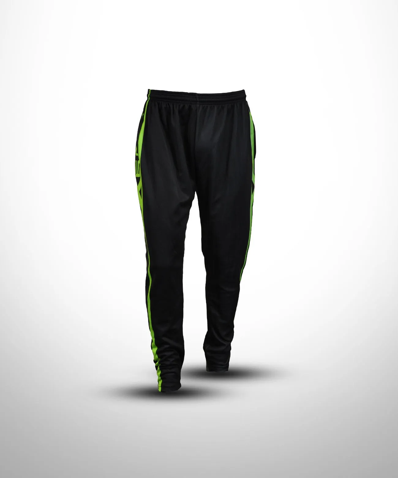 Evo9x ARROW Full Dye Sublimated Sweat Pants Black/Neon Green