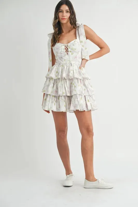 FLORAL FANTASY MINI DRESS