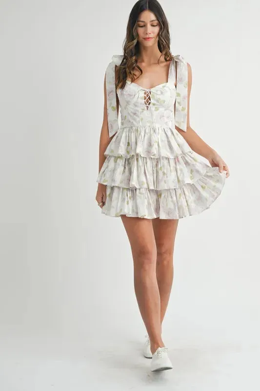 FLORAL FANTASY MINI DRESS
