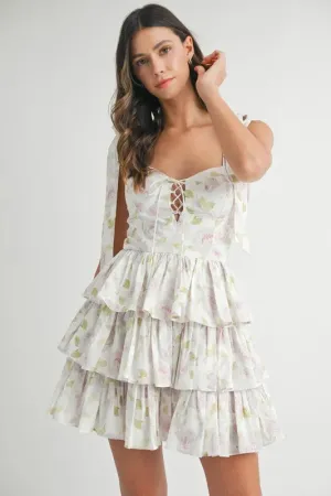 FLORAL FANTASY MINI DRESS