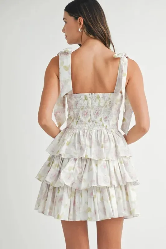 FLORAL FANTASY MINI DRESS