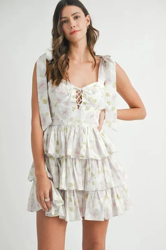 FLORAL FANTASY MINI DRESS