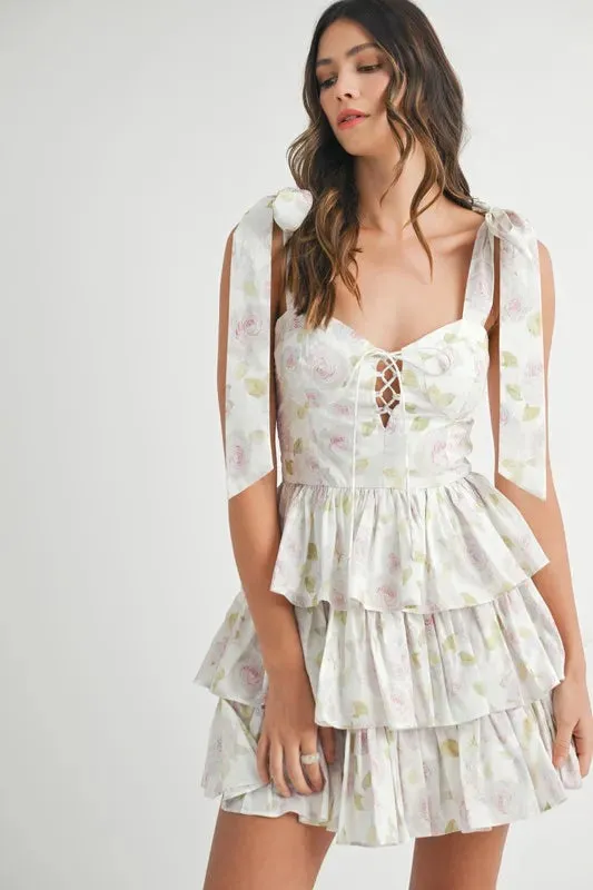 FLORAL FANTASY MINI DRESS