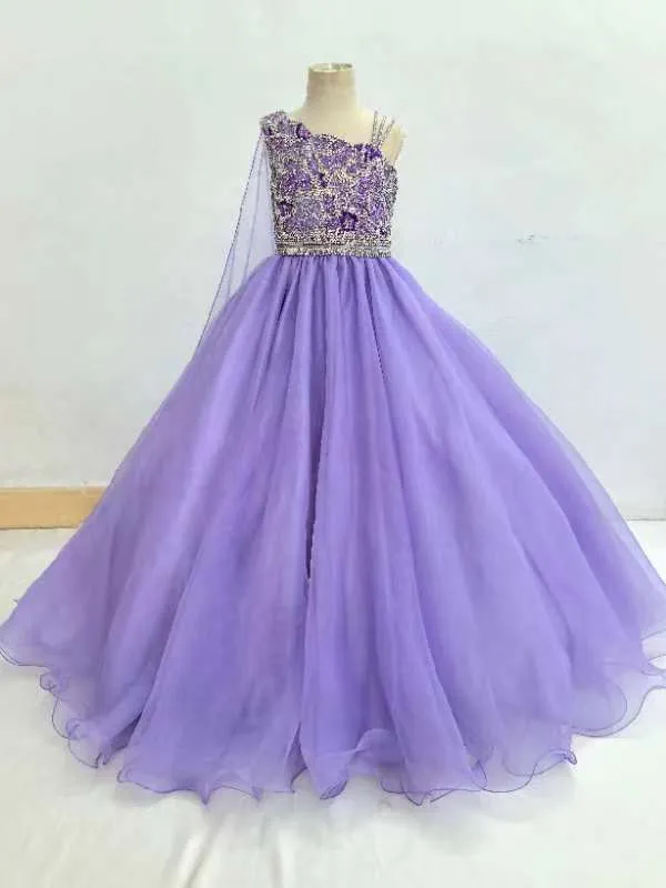 Gorgeous Beaded Bodice Preteens Long Pageant Dress